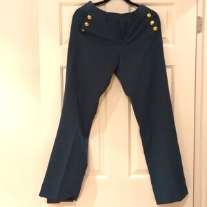 Veronica Virta dark green flared pants Size L